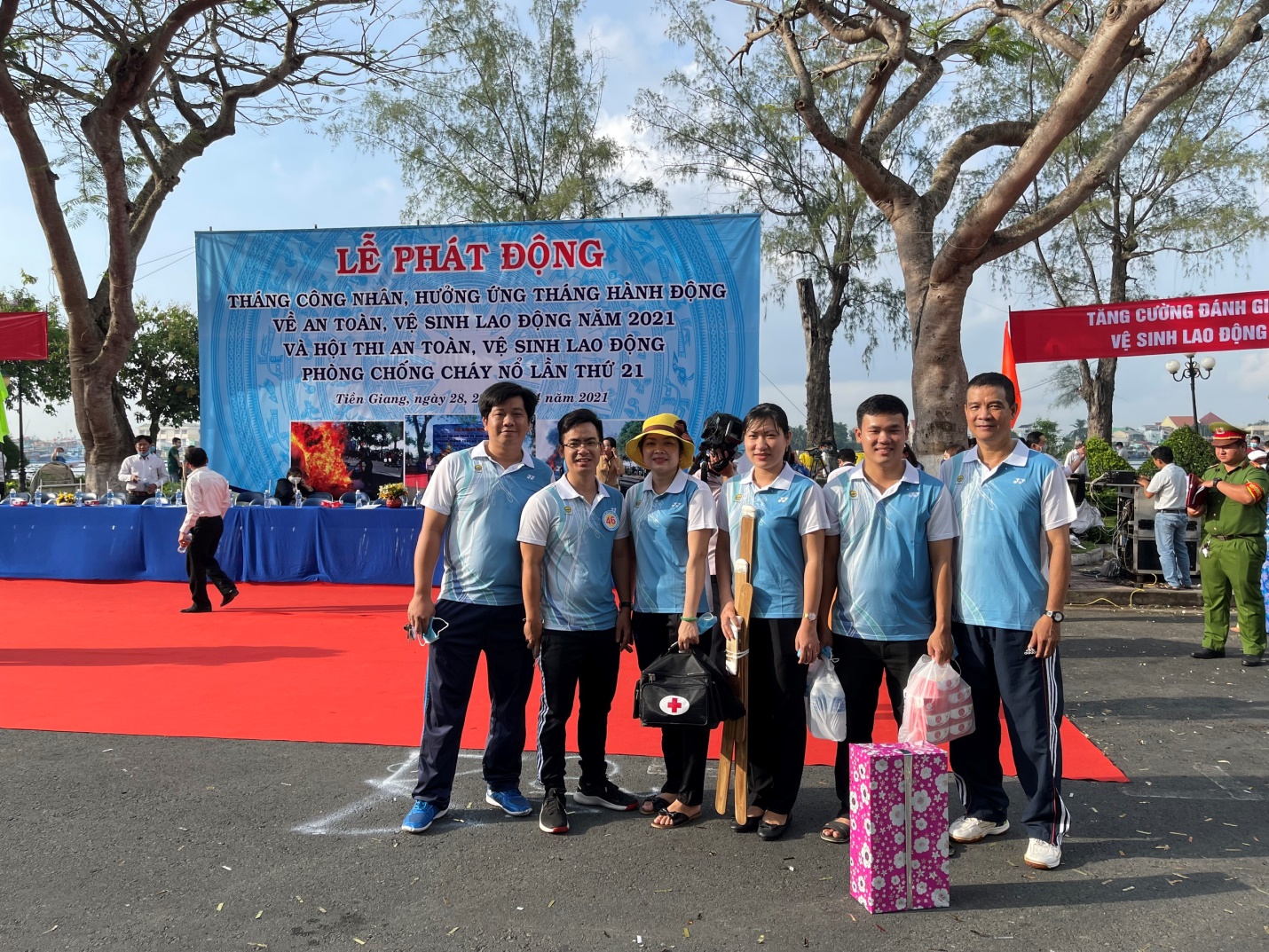 Cục Thống kê  Tiền Giang tham gia Hội thi ATVSLĐ - PCCN tỉnh Tiền Giang lần thứ 21 - năm 2021
